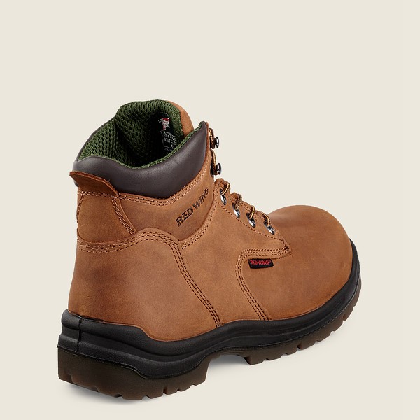 Red Wing Mens Safety Boots - King Toe® - 6-inch Toe - Brown - KFX215748